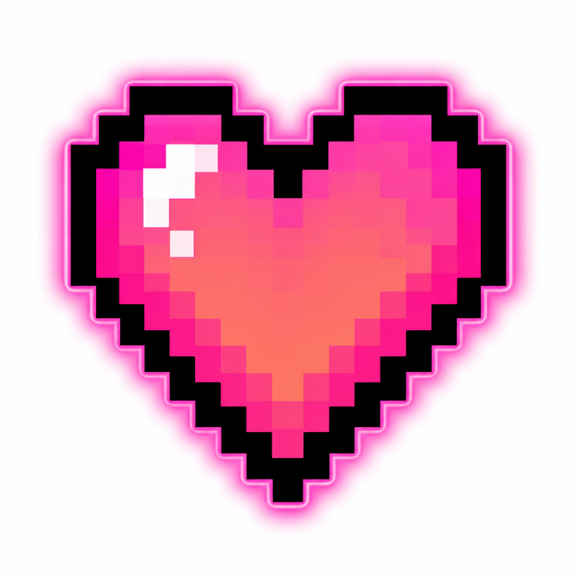 Pixel heart